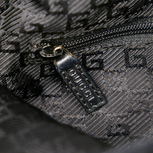 グッチ ジャッキー 001・3306 ベージュ キャンバス レザー ハンドバッグ レディース GUCCI 【中古】