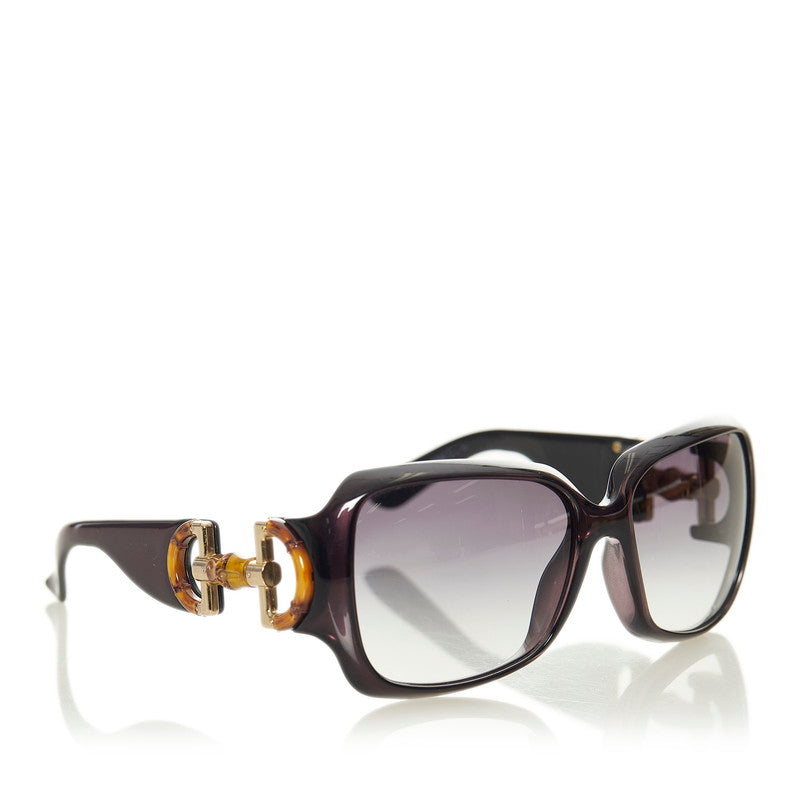 グッチ バンブー サングラス ブラック プラスチック レディース GUCCI 【中古】