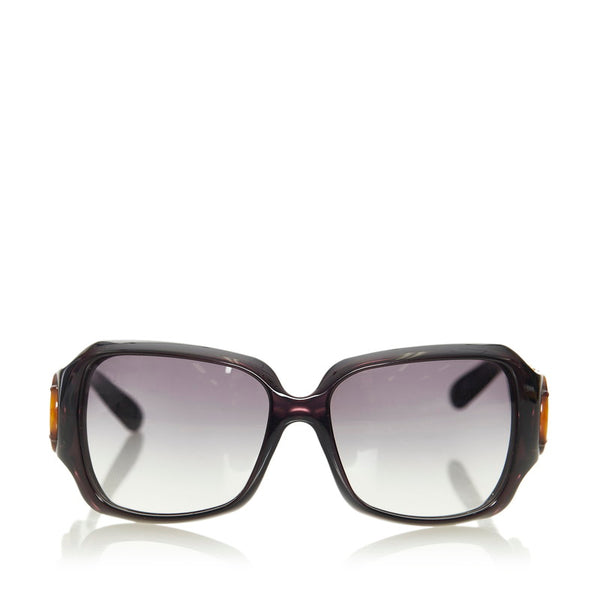 グッチ バンブー サングラス ブラック プラスチック レディース GUCCI 【中古】