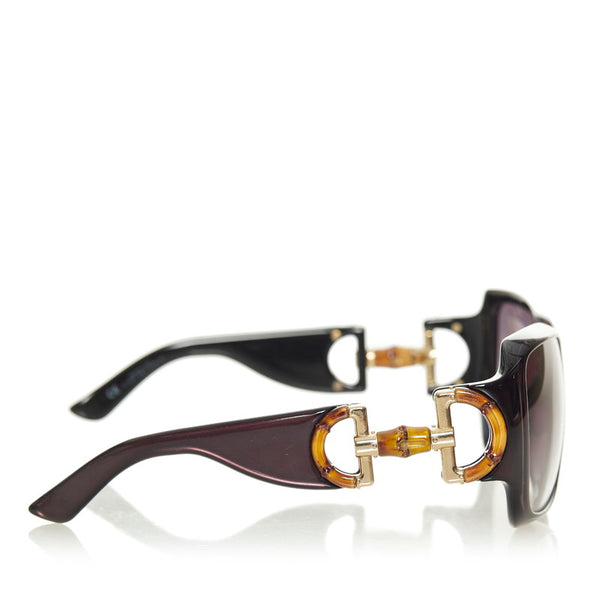グッチ バンブー サングラス ブラック プラスチック レディース GUCCI 【中古】
