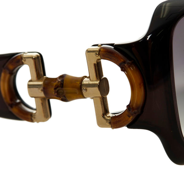 グッチ バンブー サングラス ブラック プラスチック レディース GUCCI 【中古】