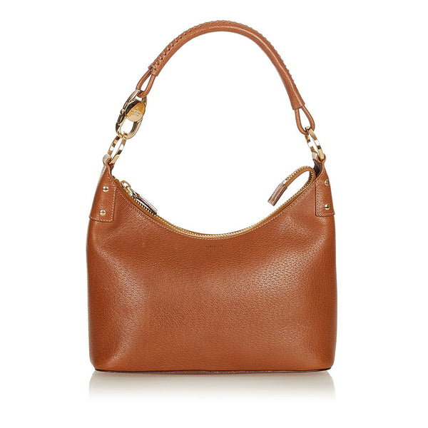 グッチ 115002 ブラウン レザー ワンショルダー レディース GUCCI 【中古】