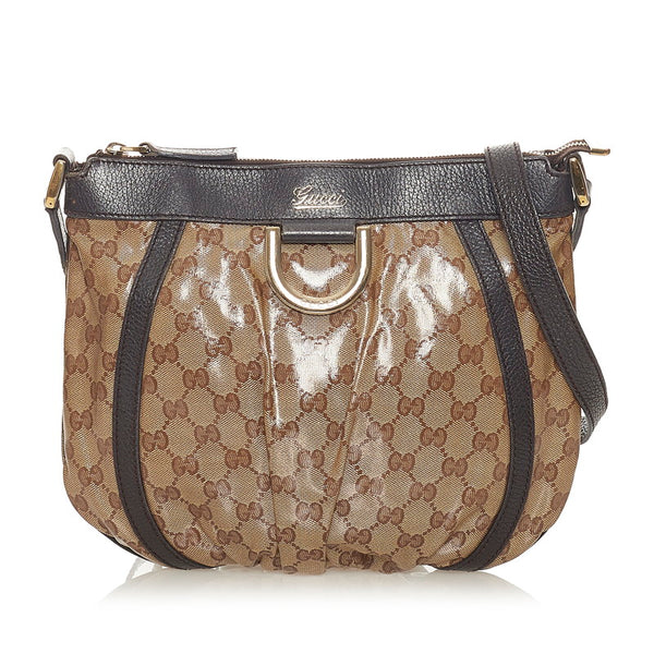 グッチ GGクリスタル アビー 265691 PVC レザー ショルダーバッグ レディース GUCCI 【中古】