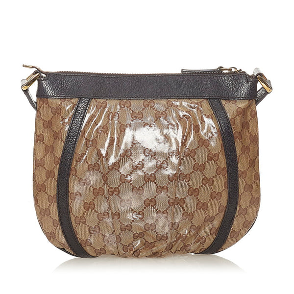 グッチ GGクリスタル アビー 265691 PVC レザー ショルダーバッグ レディース GUCCI 【中古】