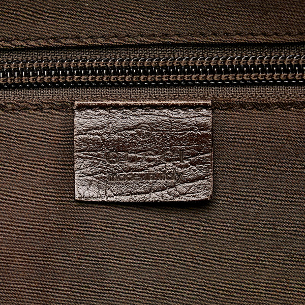 グッチ GGスプリーム 140959 ベージュ PVC レザー ハンドバッグ レディース GUCCI 【中古】