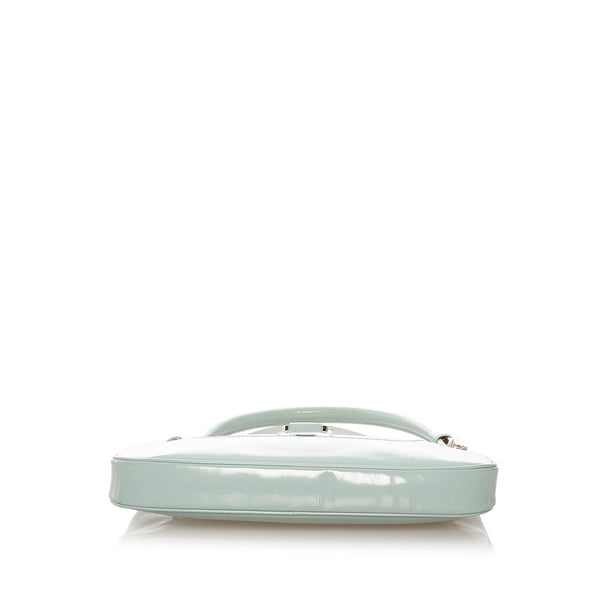 グッチ 001-4150 ミントグリーン エナメル ショルダーバッグ レディース GUCCI 【中古】