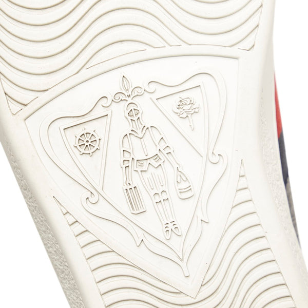 グッチ GGスプリーム 429445 ネイビー PVC スニーカー メンズ GUCCI 【中古】