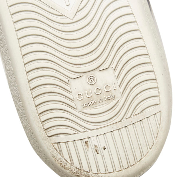 グッチ GGスプリーム 429445 ネイビー PVC スニーカー メンズ GUCCI 【中古】