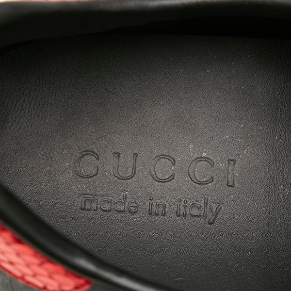 グッチ GGスプリーム 429445 ネイビー PVC スニーカー メンズ GUCCI 【中古】