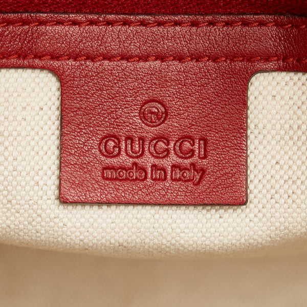 グッチ マイクロ グッチシマ 309617 レッド エナメル ハンドバッグ ショルダーバッグ 2WAY レディース GUCCI 【中古】