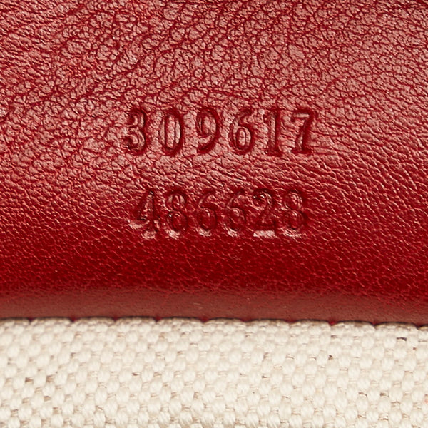 グッチ マイクロ グッチシマ 309617 レッド エナメル ハンドバッグ ショルダーバッグ 2WAY レディース GUCCI 【中古】