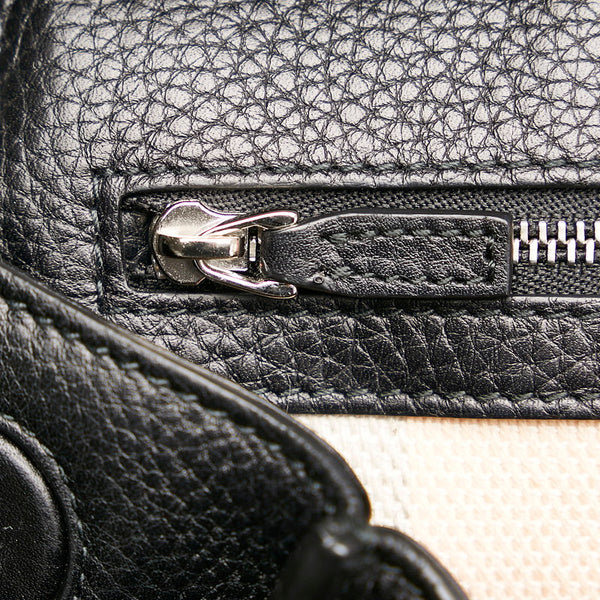 グッチ バンブー 392013 ブラック レザー ハンドバッグ ショルダーバッグ 2WAY レディース GUCCI 【中古】