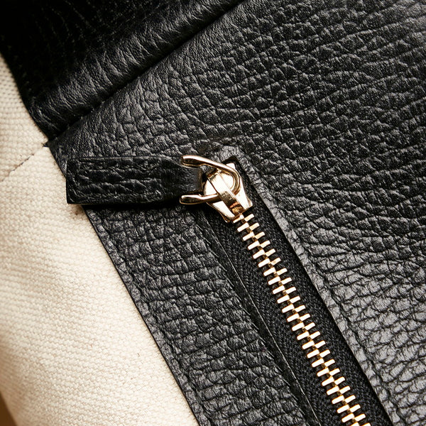 グッチ スウィング 354408 ブラック レザー トートバッグ レディース GUCCI 【中古】