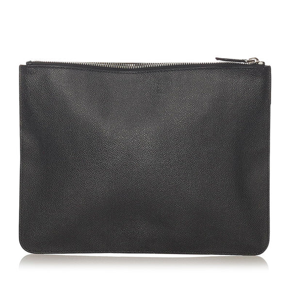 ジバンシー ドッグ 犬 クラッチバッグ ブラック レザー メンズ Givenchy 【中古】