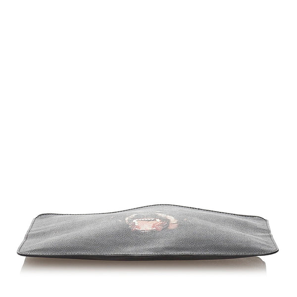 ジバンシー ドッグ 犬 クラッチバッグ ブラック レザー メンズ Givenchy 【中古】