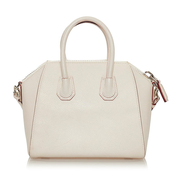 ジバンシー アンティゴナ ホワイト レザー ハンドバッグ ショルダーバッグ 2WAY レディース Givenchy 【中古】