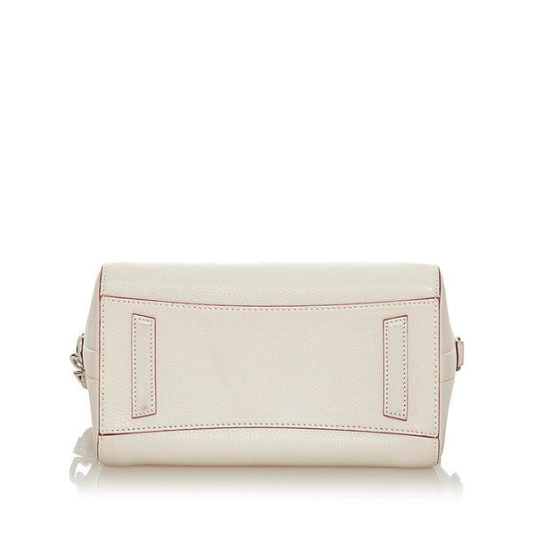 ジバンシー アンティゴナ ホワイト レザー ハンドバッグ ショルダーバッグ 2WAY レディース Givenchy 【中古】