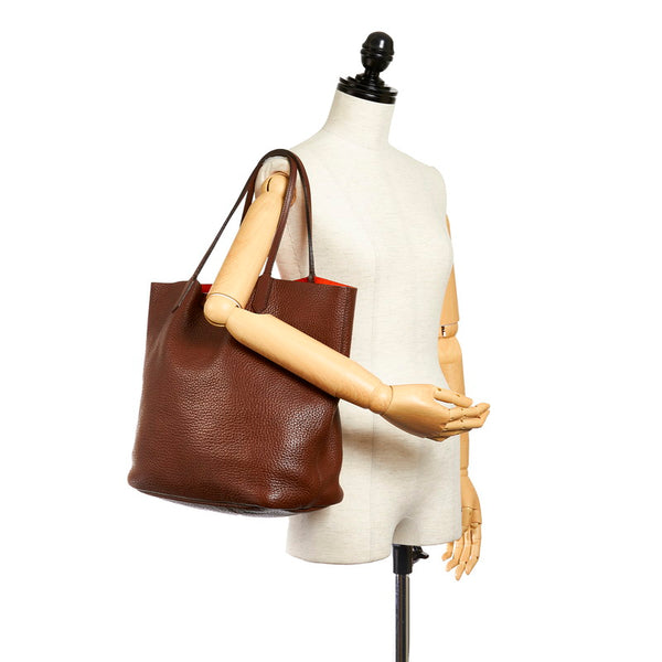 ジバンシー ブラウン レザー トートバッグ レディース Givenchy 【中古】