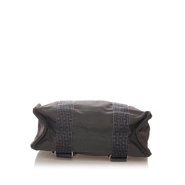エルメス エールラインアドMM グレー キャンバス リュック バックパック レディース HERMES 【中古】
