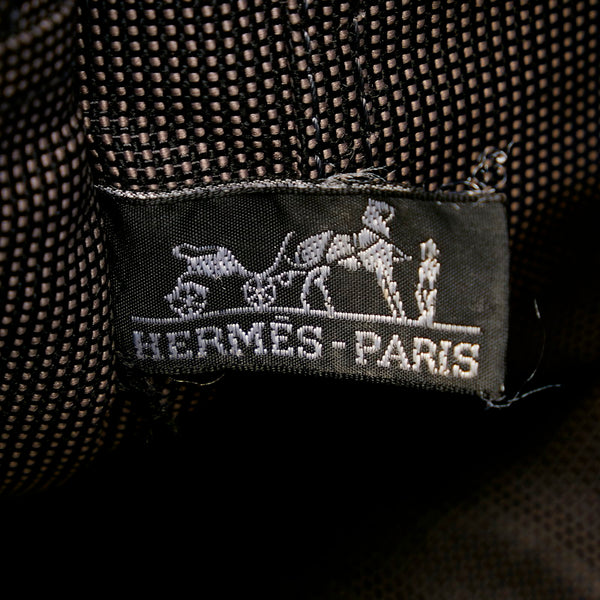 エルメス エールラインPM ハンドバッグ グレー キャンバス レディース HERMES 【中古】