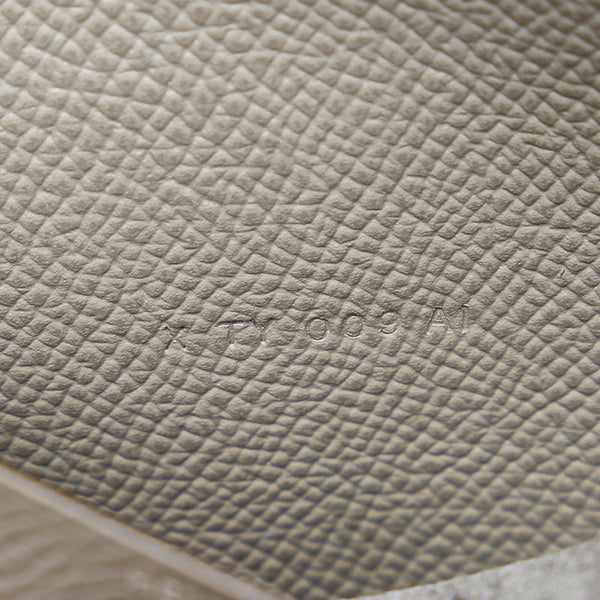 エルメス 手帳カバー グレー オレンジ レザー レディース HERMES 【中古】