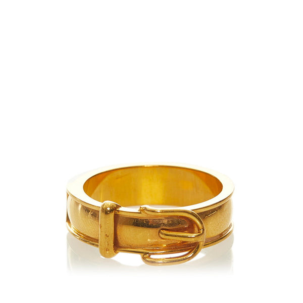 エルメス ベルトモチーフ スカーフリング ゴールド メッキ レディース HERMES 【中古】