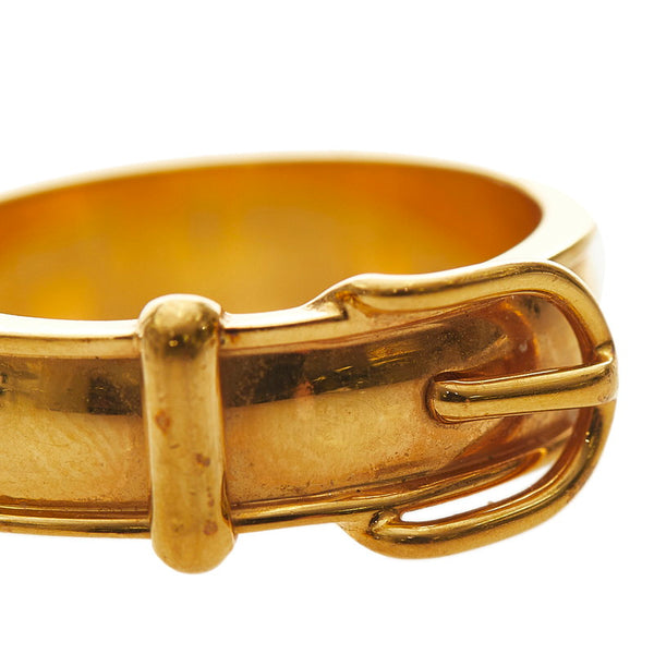 エルメス ベルトモチーフ スカーフリング ゴールド メッキ レディース HERMES 【中古】