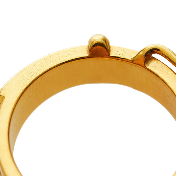 エルメス ベルトモチーフ スカーフリング ゴールド メッキ レディース HERMES 【中古】