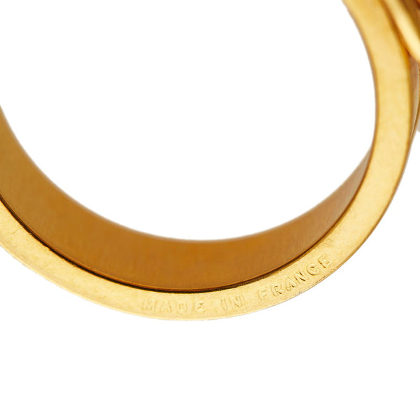 エルメス ベルトモチーフ スカーフリング ゴールド メッキ レディース HERMES 【中古】