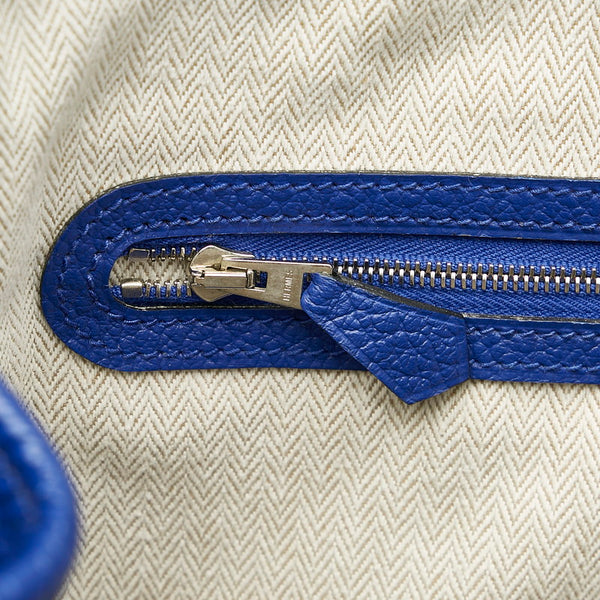 エルメス ガーデンパーティ36 ヴォーカントリー ブルー ネゴンダ トートバッグ レディース HERMES C刻印 【中古】