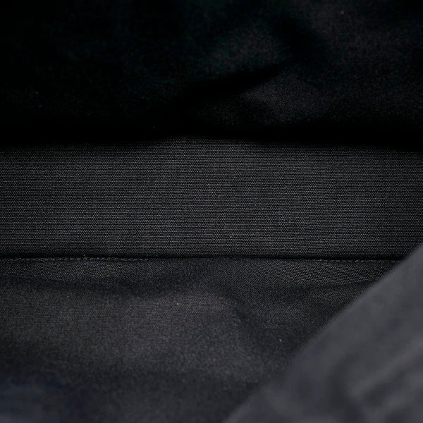 エルメス フールトゥMM ブラック コットン トートバッグ メンズ HERMES 【中古】