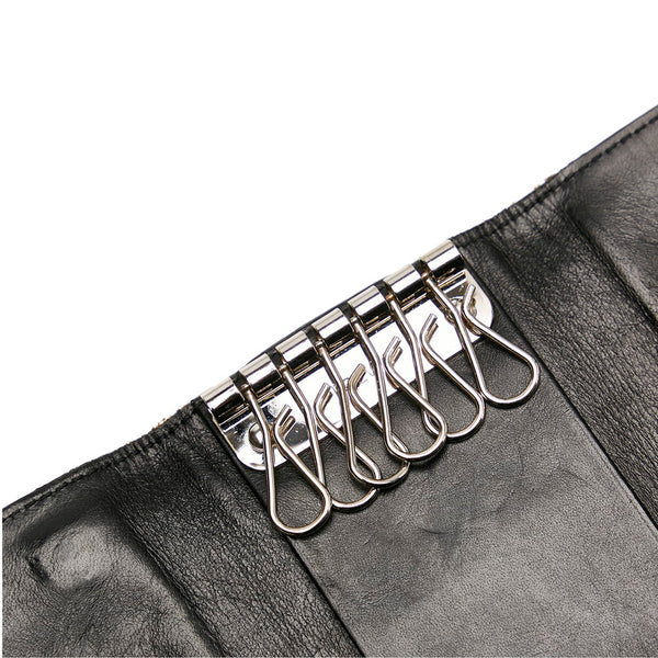 ロエベ アナグラム キーケース ブラック レザー レディース LOEWE 【中古】