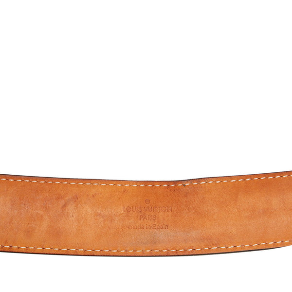 ルイ ヴィトン モノグラム サンチュール グレー キャンバス チタニウム ベルト メンズ LOUIS VUITTON 【中古】
