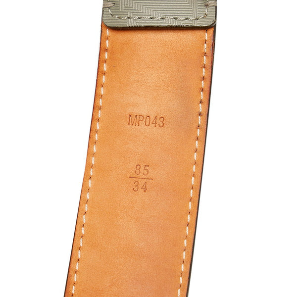 ルイ ヴィトン モノグラム サンチュール グレー キャンバス チタニウム ベルト メンズ LOUIS VUITTON 【中古】