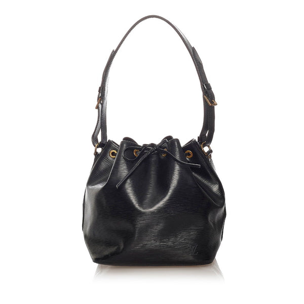 ルイ ヴィトン エピ プチ・ノエ M59012 ブラック レザー ショルダーバッグ レディース LOUIS VUITTON 【中古】