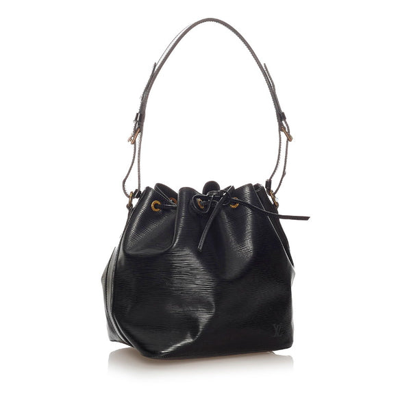 ルイ ヴィトン エピ プチ・ノエ M59012 ブラック レザー ショルダーバッグ レディース LOUIS VUITTON 【中古】