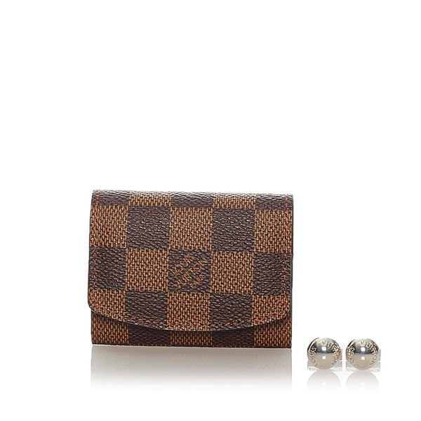 ルイ ヴィトン SV925 シルバー ダミエ カフス メンズ LOUIS VUITTON 【中古】