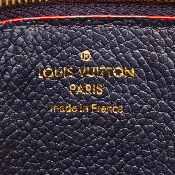 ルイ ヴィトン モノグラム アンプラント ポルト カルト レクト ヴェルソ M69420 ネイビー レザー コインケース レディース LOUIS VUITTON 【中古】