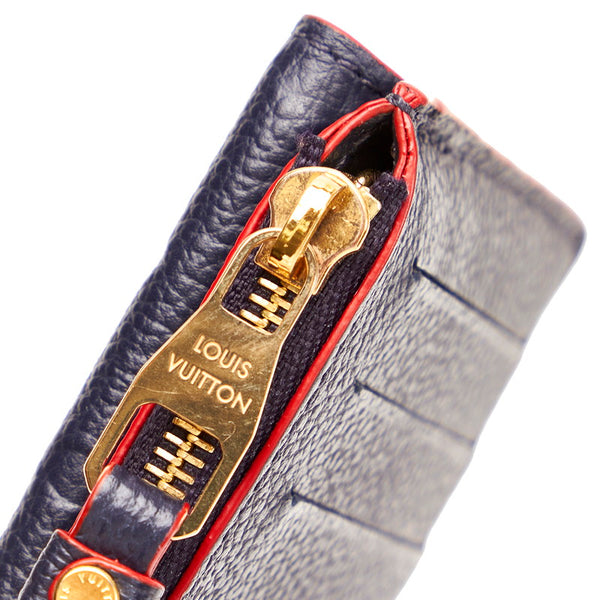 ルイ ヴィトン モノグラム アンプラント ポルト カルト レクト ヴェルソ M69420 ネイビー レザー コインケース レディース LOUIS VUITTON 【中古】
