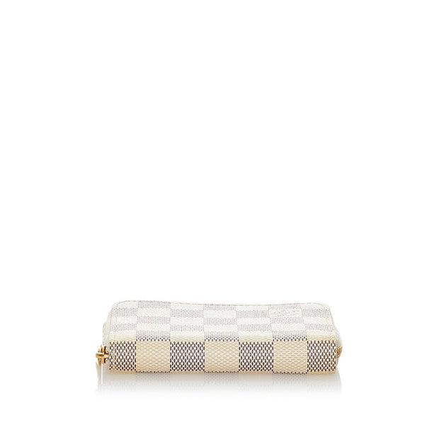 ルイ ヴィトン ダミエ アズール ジッピーコインパース N63069 ホワイト PVC コインケース レディース LOUIS VUITTON 【中古】