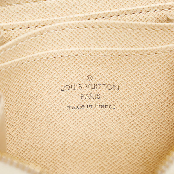 ルイ ヴィトン ダミエ アズール ジッピーコインパース N63069 ホワイト PVC コインケース レディース LOUIS VUITTON 【中古】