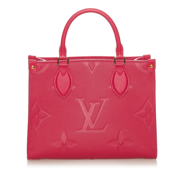 ルイ ヴィトン アンプラント オンザゴーPM ハンドバッグ ショルダーバッグ 2WAY M45660 フリージア ピンク レザー レディース LOUIS VUITTON 【中古】