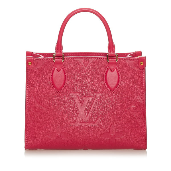 ルイ ヴィトン アンプラント オンザゴーPM ハンドバッグ ショルダーバッグ 2WAY M45660 フリージア ピンク レザー レディース LOUIS VUITTON 【中古】