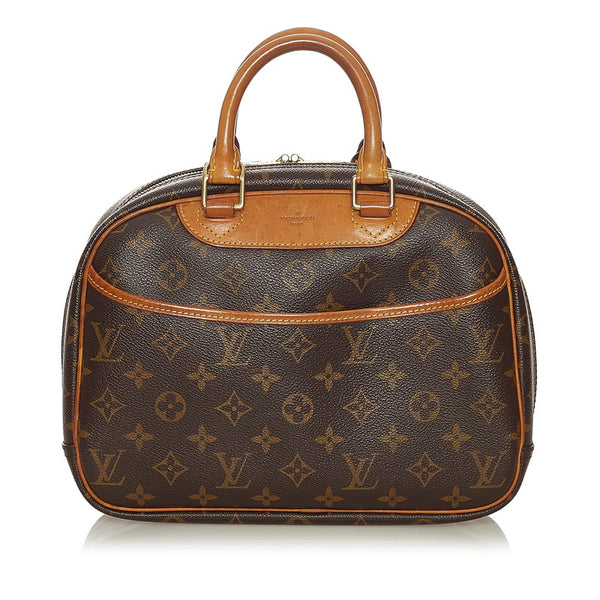 ルイ ヴィトン モノグラム トゥルービル ハンドバッグ M42228 ブラウン PVC レザー レディース LOUIS VUITTON 【中古】