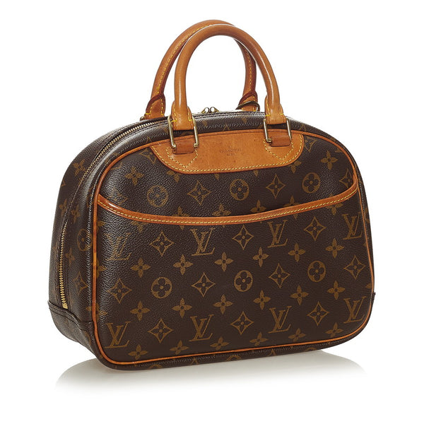 ルイ ヴィトン モノグラム トゥルービル ハンドバッグ M42228 ブラウン PVC レザー レディース LOUIS VUITTON 【中古】