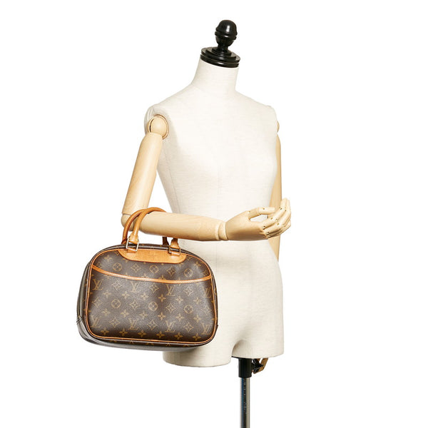 ルイ ヴィトン モノグラム トゥルービル ハンドバッグ M42228 ブラウン PVC レザー レディース LOUIS VUITTON 【中古】