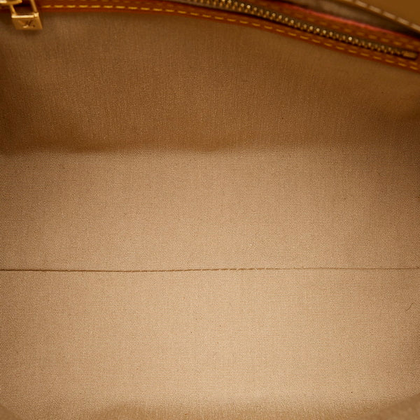 ルイ ヴィトン ヴェルニ リードPM M91144 ベージュ パテントレザー レザー ハンドバッグ レディース LOUIS VUITTON 【中古】