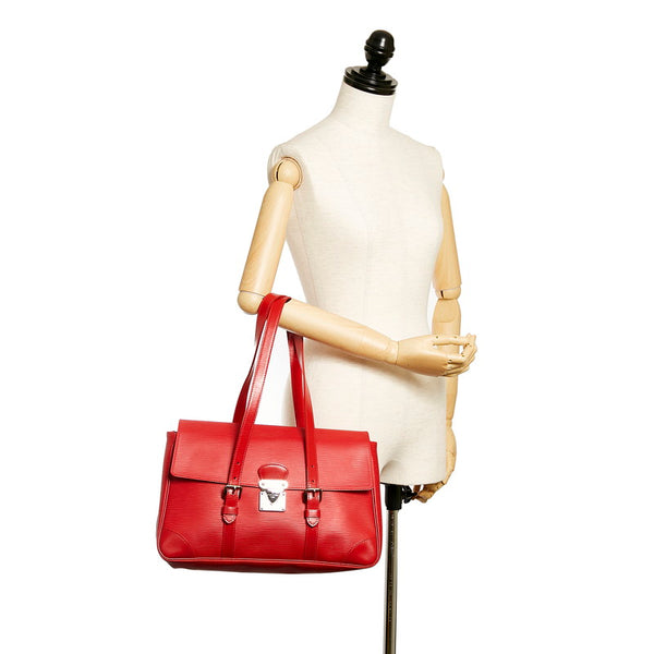 ルイ ヴィトン エピ セギュールMM M5886E レッド レザー ハンドバッグ レディース LOUIS VUITTON 【中古】