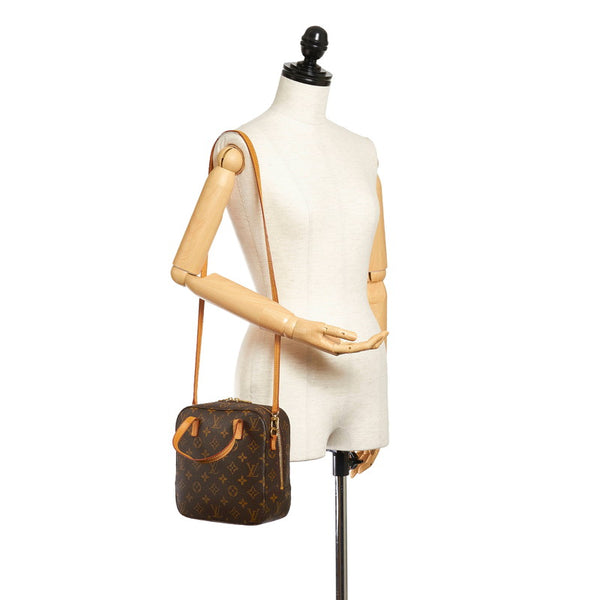 ルイ ヴィトン モノグラム スポンティーニ M47500 ブラウン PVC レザー ハンドバッグ ショルダーバッグ 2WAY レディース LOUIS VUITTON 【中古】