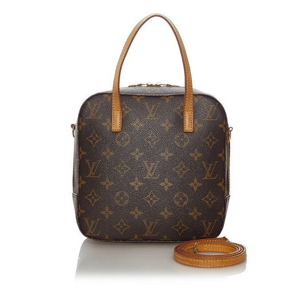 ルイ ヴィトン モノグラム スポンティーニ M47500 ブラウン PVC レザー ハンドバッグ ショルダーバッグ 2WAY レディース LOUIS VUITTON 【中古】